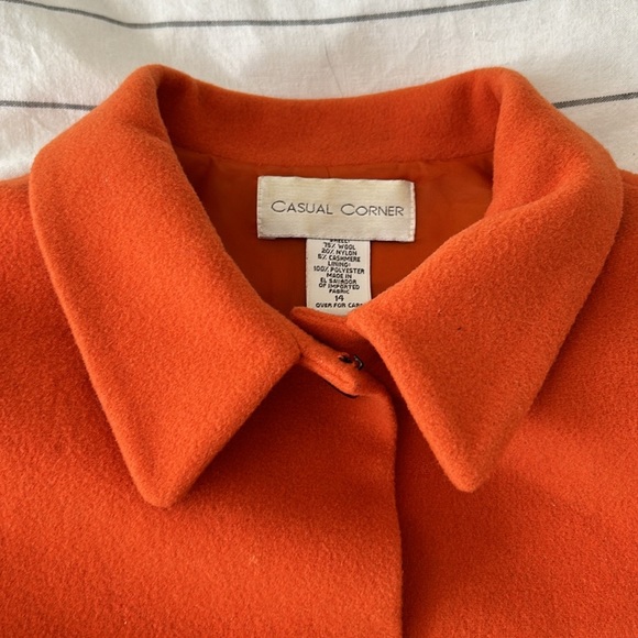 Vintage Boxy Cropped Orange Spring Jacket - Picture 3 of 11